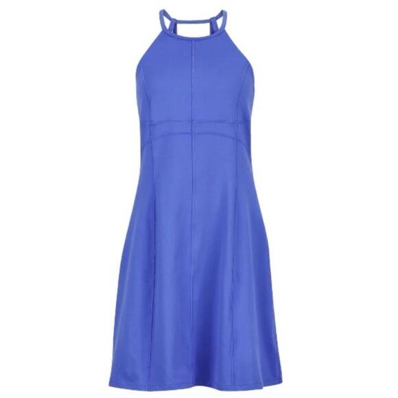 NWOT Marmot Genevieve Spectrum Blue  Empire Waist UPF Stretch Women's Dress XS - Picture 1 of 8